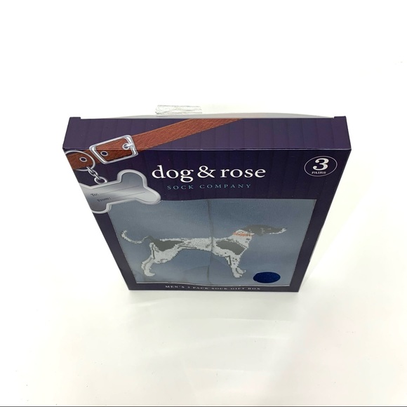 Dog & Rose Sock Company Boxed Gift Set 3 Pair Novelty Socks New Nwt Nib - Picture 3 of 8